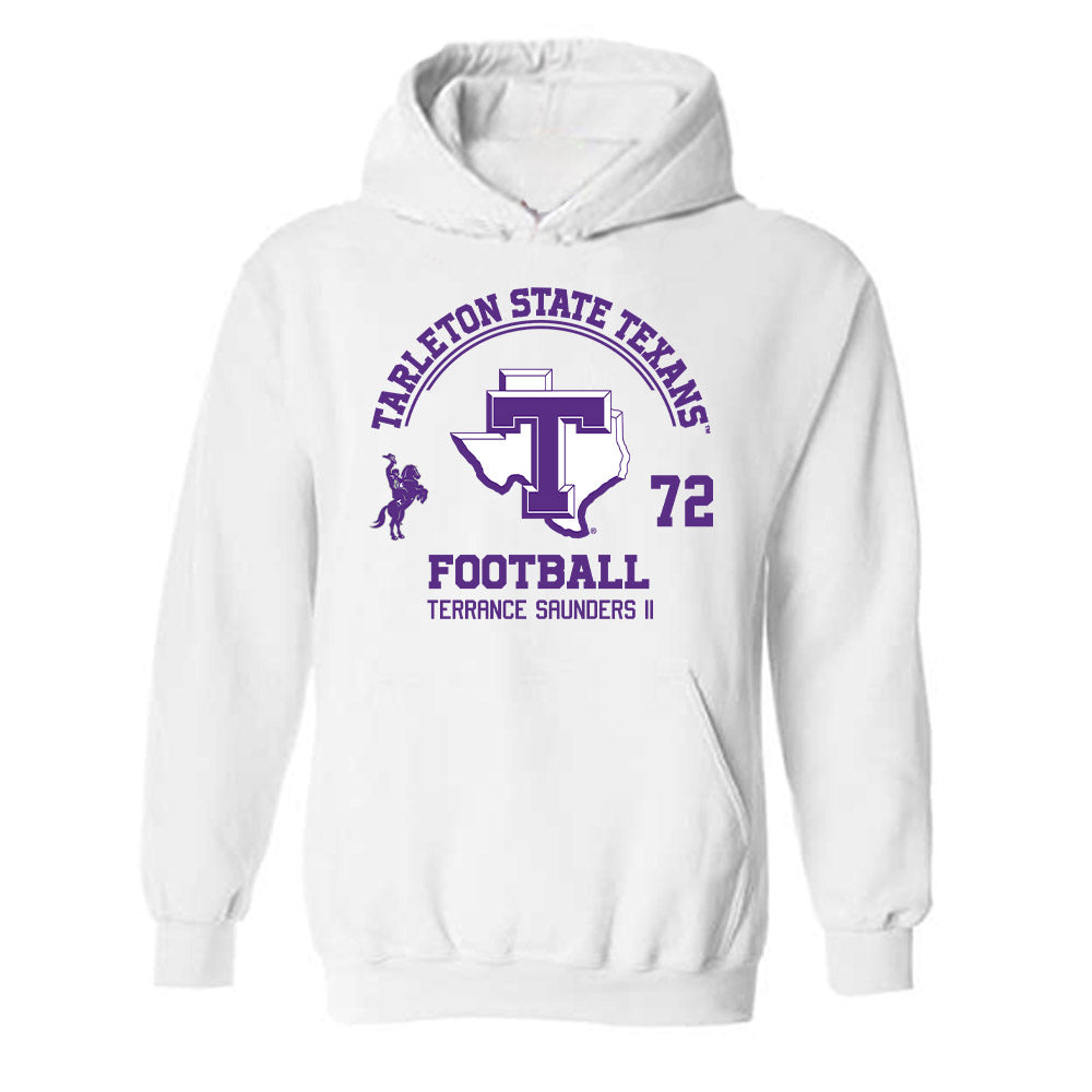 Tarleton State - NCAA Football : Terrance Saunders II - Classic Fashion Shersey Hooded Sweatshirt-0