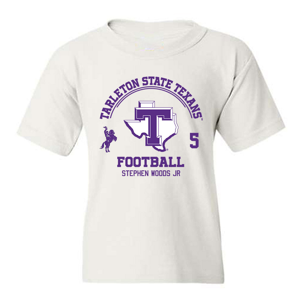 Tarleton State - NCAA Football : Stephen Woods Jr - Classic Fashion Shersey Youth T-Shirt-0