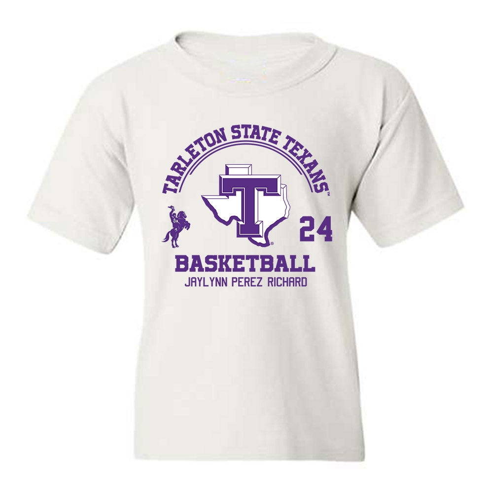 Tarleton State - NCAA Women's Basketball : Jaylynn Perez-Richard - Classic Fashion Shersey Youth T-Shirt-0