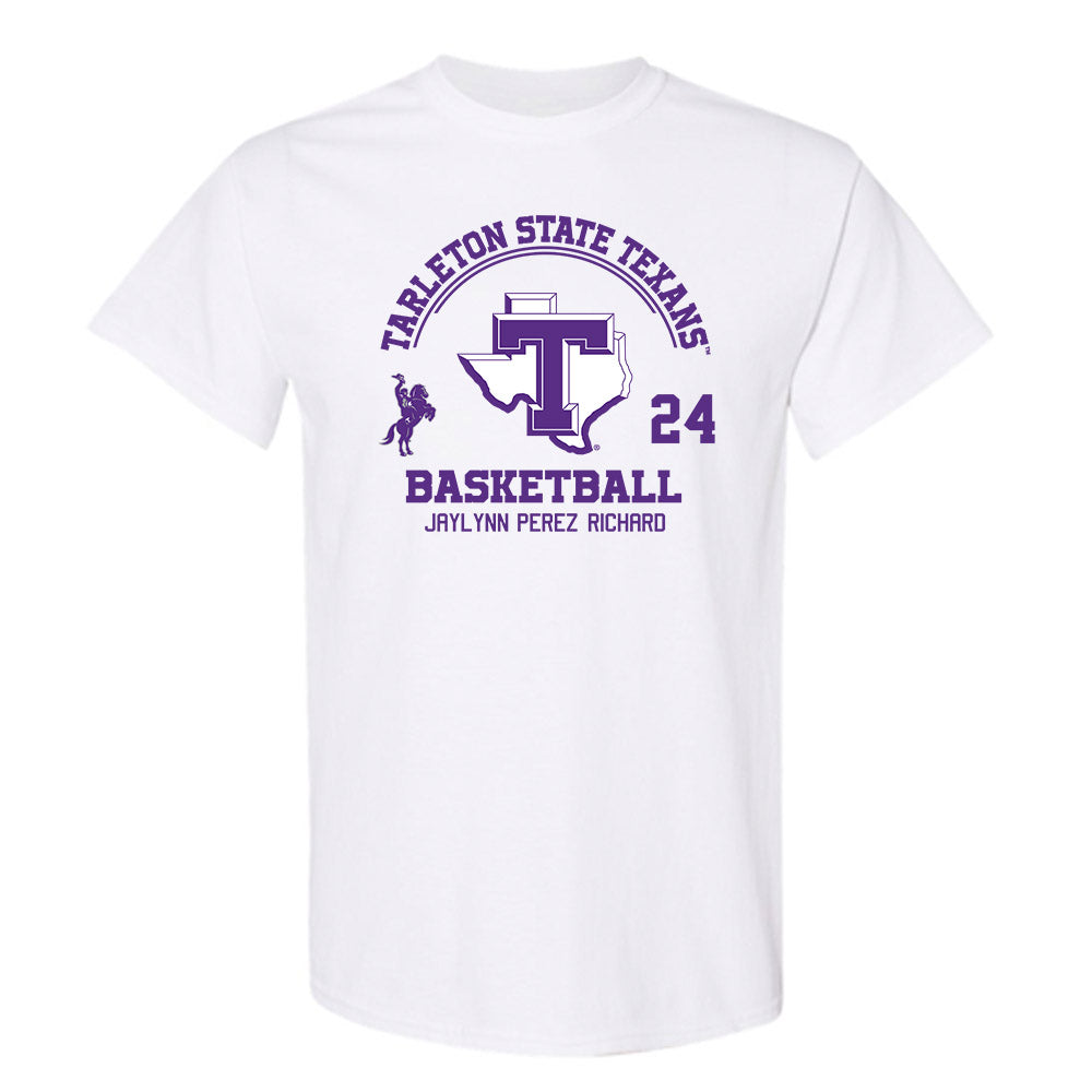 Tarleton State - NCAA Women's Basketball : Jaylynn Perez-Richard - Classic Fashion Shersey T-Shirt-0