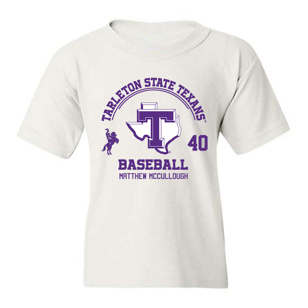 Tarleton State - NCAA Baseball : Matthew McCullough - Classic Fashion Shersey Youth T-Shirt-0