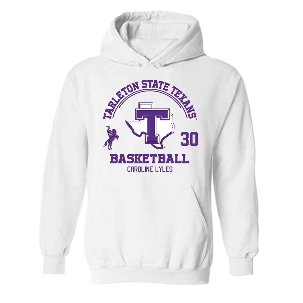 Tarleton State - NCAA Women's Basketball : Caroline Lyles - Classic Fashion Shersey Hooded Sweatshirt-0