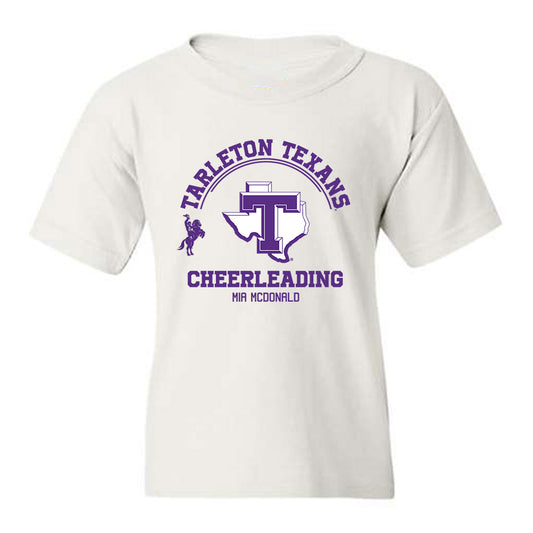 Tarleton State - NCAA Cheerleading : Mia McDonald - Classic Fashion Shersey Youth T-Shirt-0