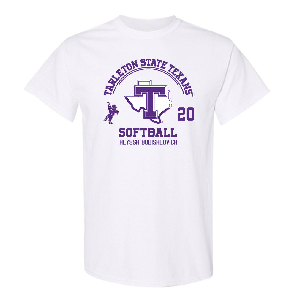 Tarleton State - NCAA Softball : Alyssa Budisalovich - Classic Fashion Shersey T-Shirt-0