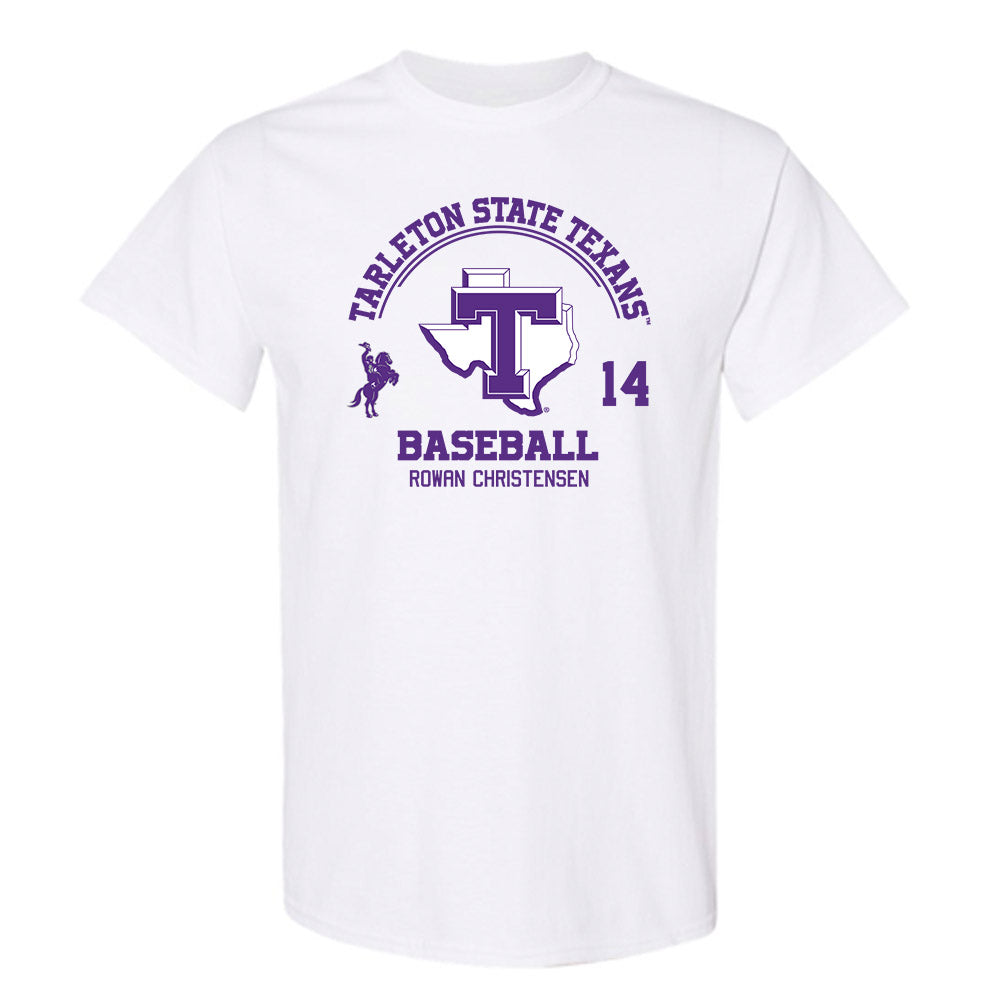 Tarleton State - NCAA Baseball : Rowan Christensen - Classic Fashion Shersey T-Shirt-0