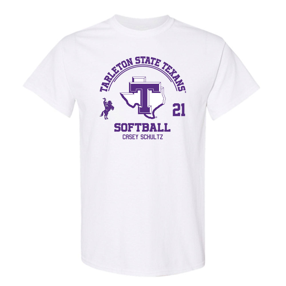 Tarleton State - NCAA Softball : Casey Schultz - Classic Fashion Shersey T-Shirt-0