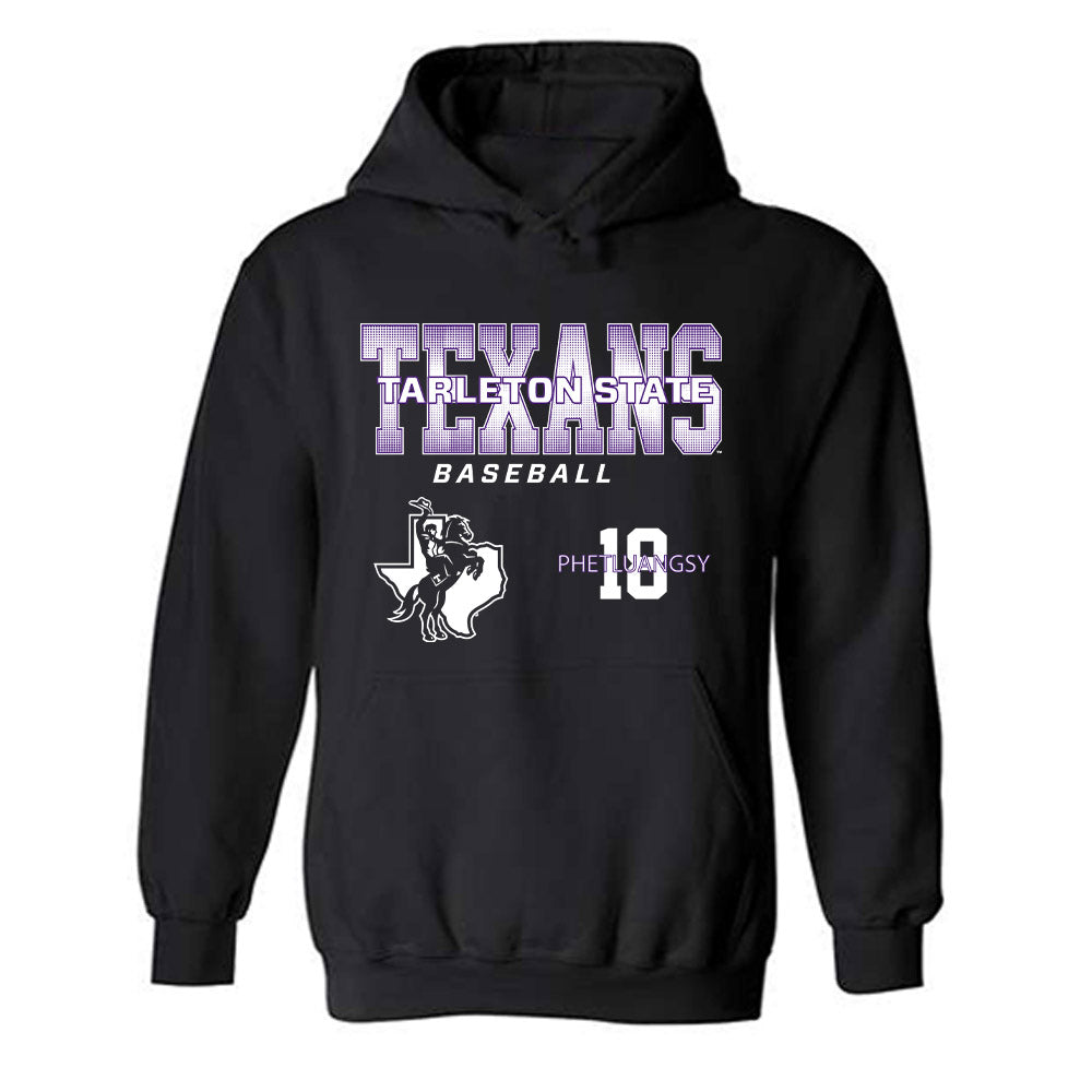 Tarleton State - NCAA Baseball : Tai Phetluangsy - Classic Fashion Shersey Hooded Sweatshirt-0