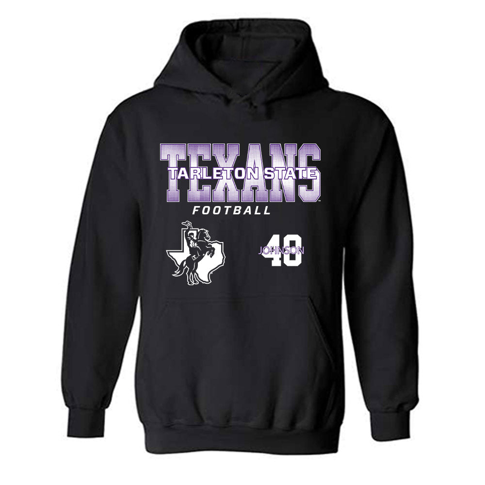 Tarleton State - NCAA Football : Broderick Johnson - Classic Fashion Shersey Hooded Sweatshirt-0