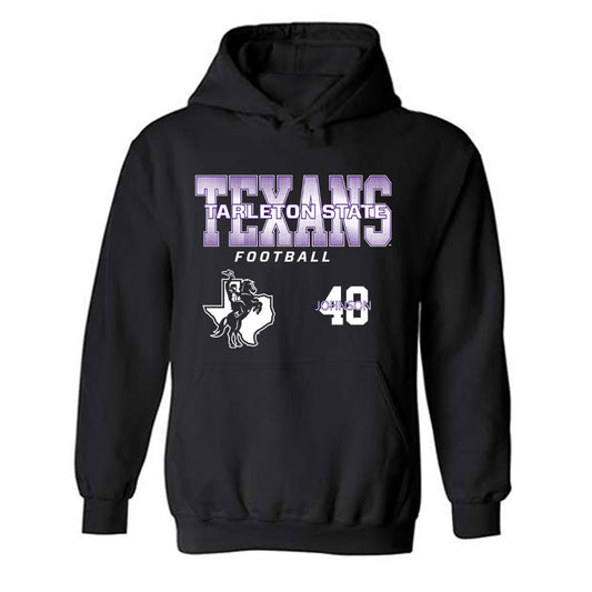Tarleton State - NCAA Football : Broderick Johnson - Classic Fashion Shersey Hooded Sweatshirt-0