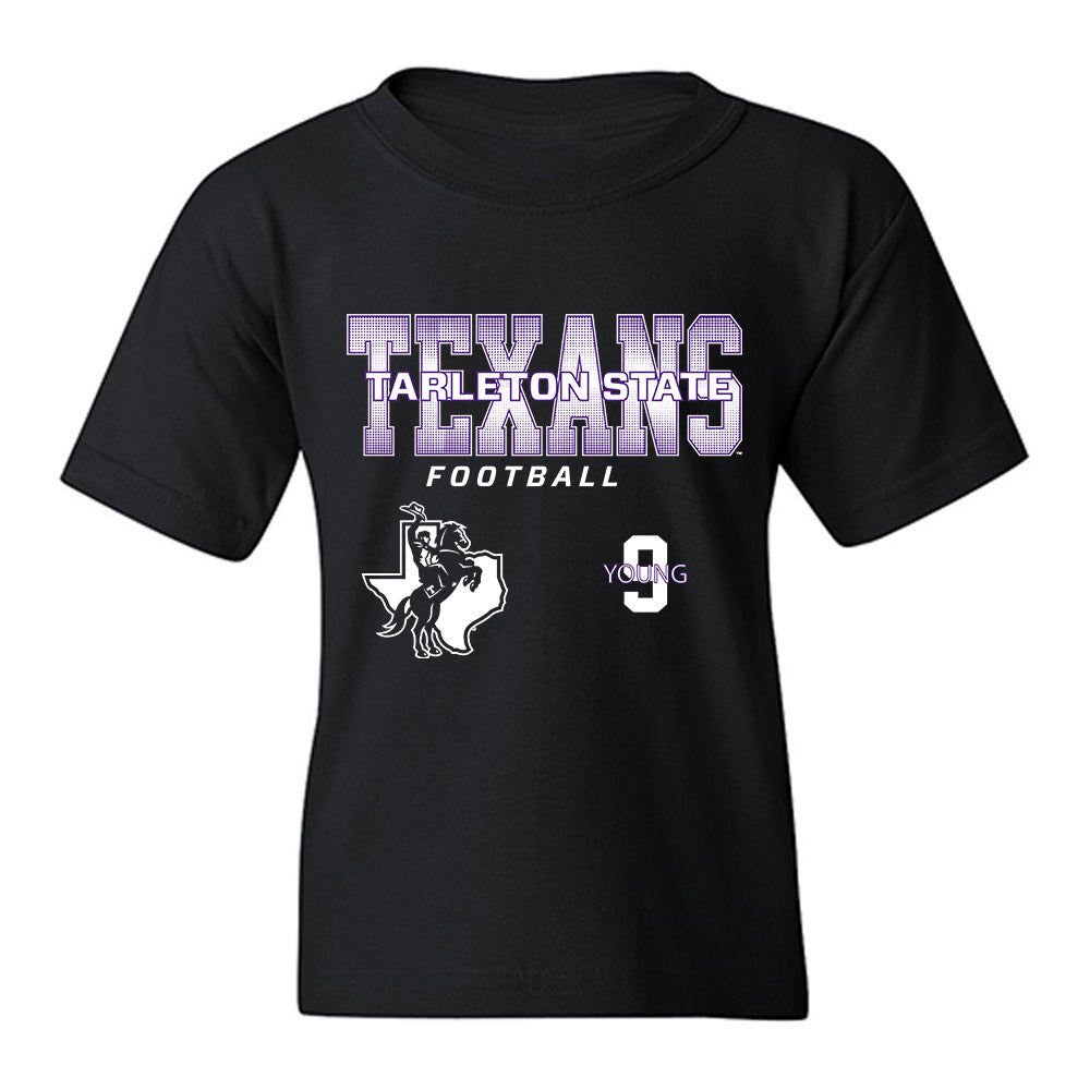 Tarleton State - NCAA Football : Tiar Young - Classic Fashion Shersey Youth T-Shirt-0