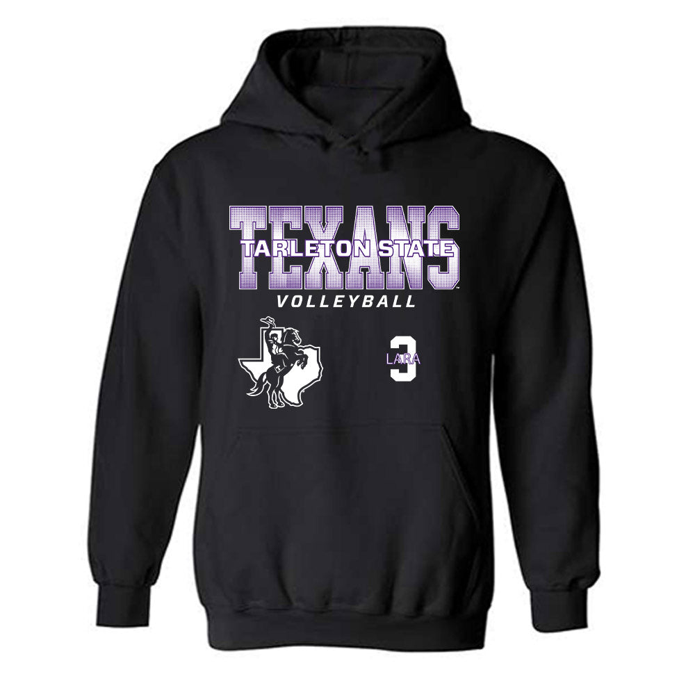 Tarleton State - NCAA Women's Volleyball : LaNeah Lara - Classic Fashion Shersey Hooded Sweatshirt-0