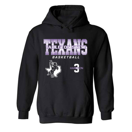 Tarleton State - NCAA Men's Basketball : Ronnie Harrison - Classic Fashion Shersey Hooded Sweatshirt-0