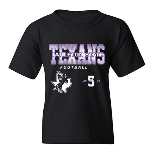Tarleton State - NCAA Football : Stephen Woods Jr - Classic Fashion Shersey Youth T-Shirt-0