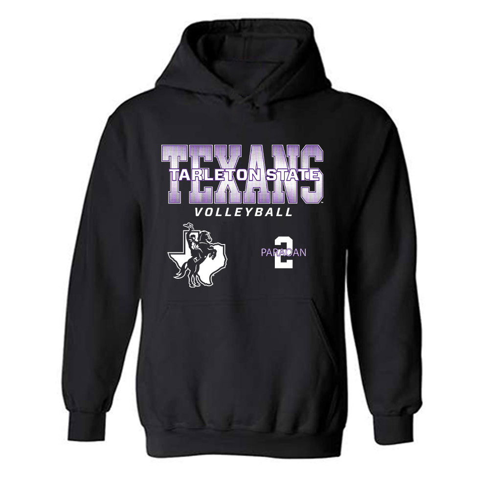 Tarleton State - NCAA Women's Volleyball : Leila Paraoan - Classic Fashion Shersey Hooded Sweatshirt-0