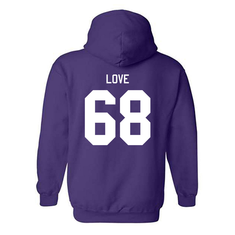 Tarleton State - NCAA Football : Jordan Love - Classic Shersey Hooded Sweatshirt-1