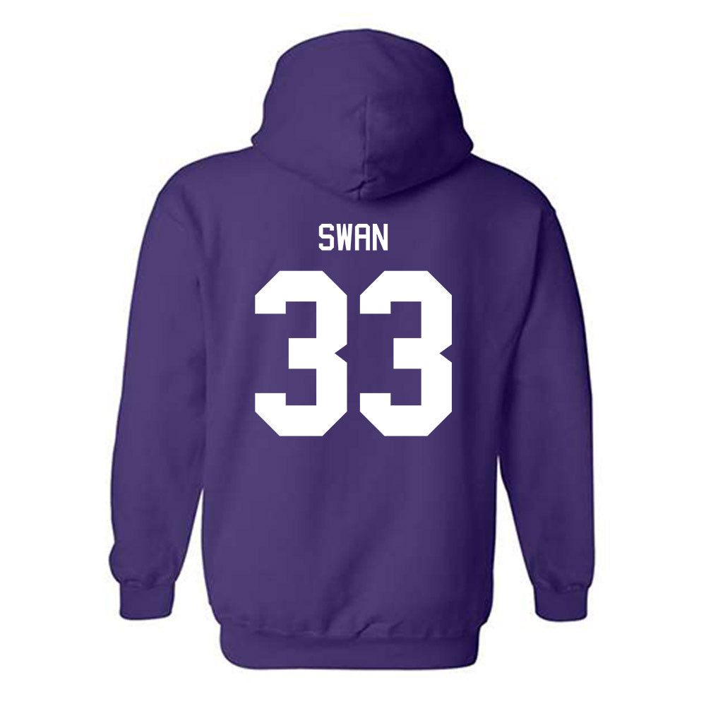 Tarleton State - NCAA Baseball : Kasey Swan - Classic Shersey Hooded Sweatshirt-1