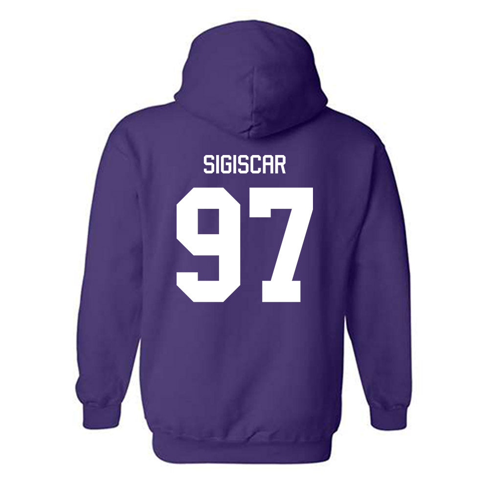 Tarleton State - NCAA Men's Basketball : Andy SIGISCAR - Classic Shersey Hooded Sweatshirt-1