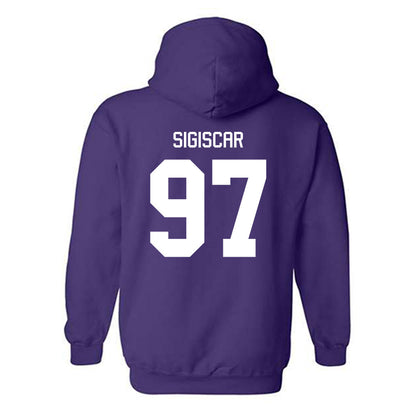 Tarleton State - NCAA Men's Basketball : Andy SIGISCAR - Classic Shersey Hooded Sweatshirt-1