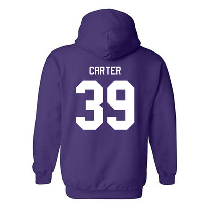 Tarleton State - NCAA Baseball : Brendon Carter - Classic Shersey Hooded Sweatshirt-1