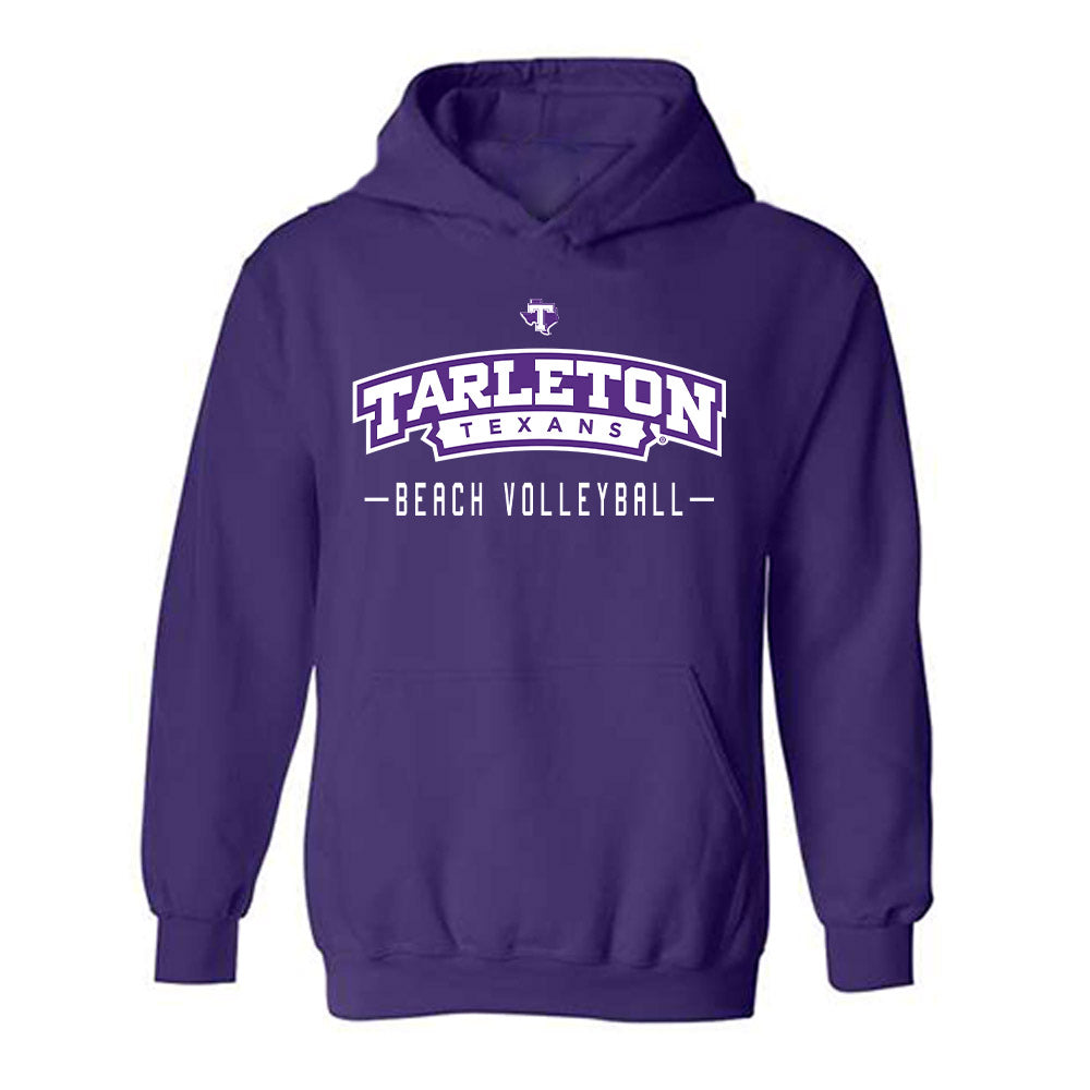 Tarleton State - NCAA Beach Volleyball : Hayden Huber - Classic Shersey Hooded Sweatshirt-0