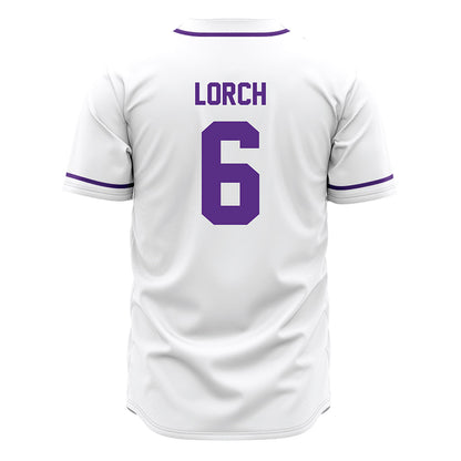 Tarleton State - NCAA Baseball : Carson Lorch - White Jersey-1