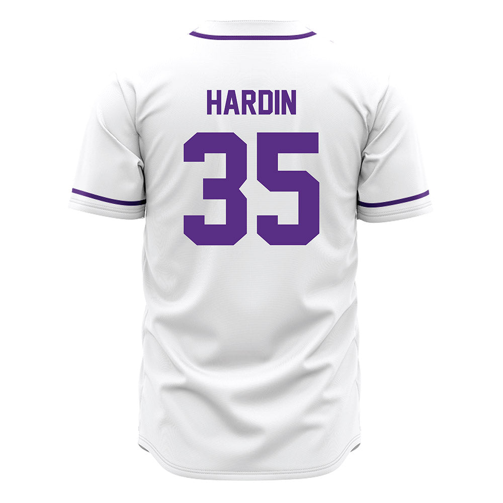 Tarleton State - NCAA Baseball : Andrew Hardin - White Jersey-1