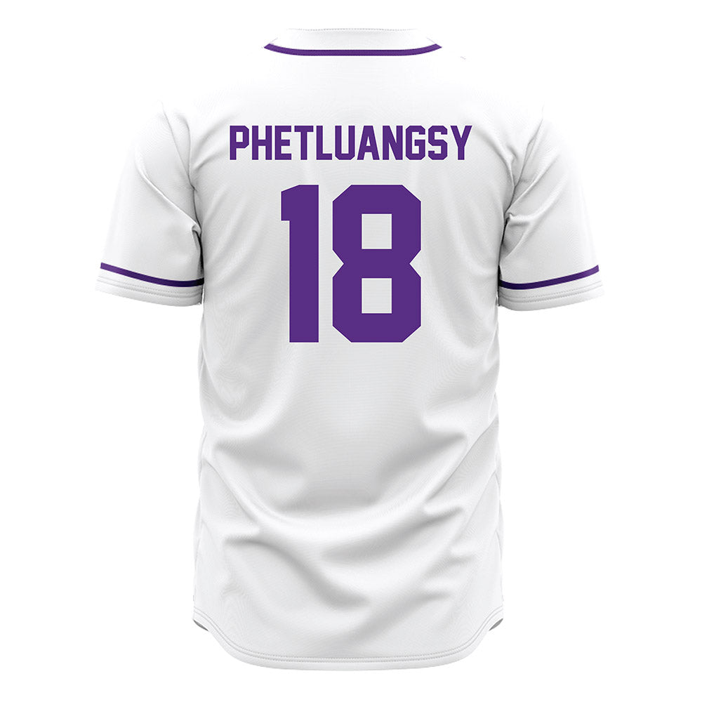 Tarleton State - NCAA Baseball : Tai Phetluangsy - White Jersey-1