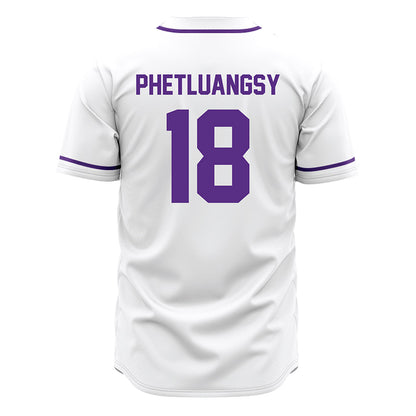 Tarleton State - NCAA Baseball : Tai Phetluangsy - White Jersey-1