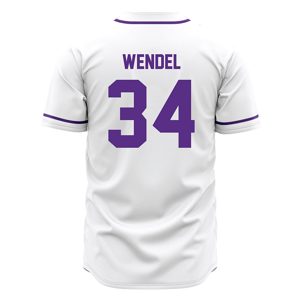 Tarleton State - NCAA Baseball : Ethan Wendel - White Jersey-1