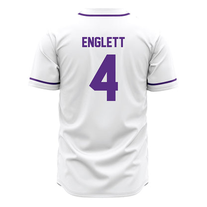 Tarleton State - NCAA Baseball : Brady Englett - White Jersey-1