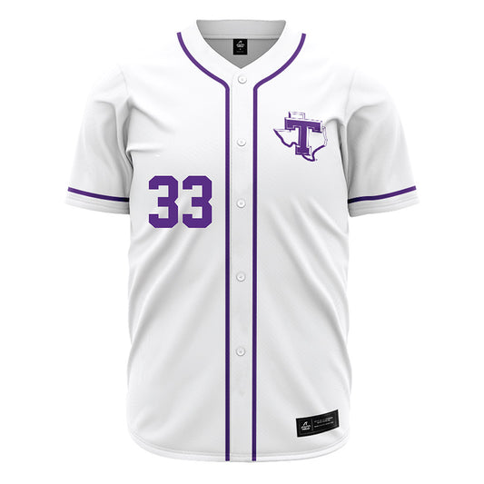 Tarleton State - NCAA Baseball : Kasey Swan - White Jersey-0