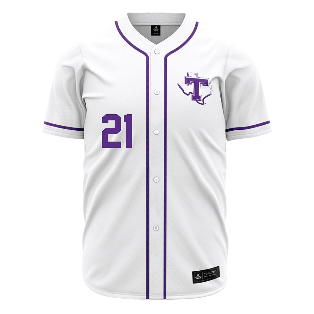 Tarleton State - NCAA Baseball : Brian Panneton - White Jersey-0
