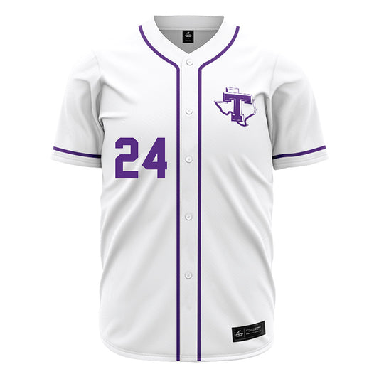 Tarleton State - NCAA Baseball : Aden Lucas - White Jersey-0