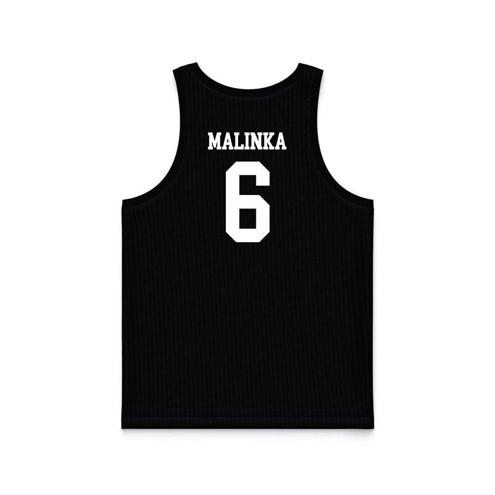 Tarleton State - NCAA Women's Basketball : Luka Malinka - Black Basketball Jersey-1