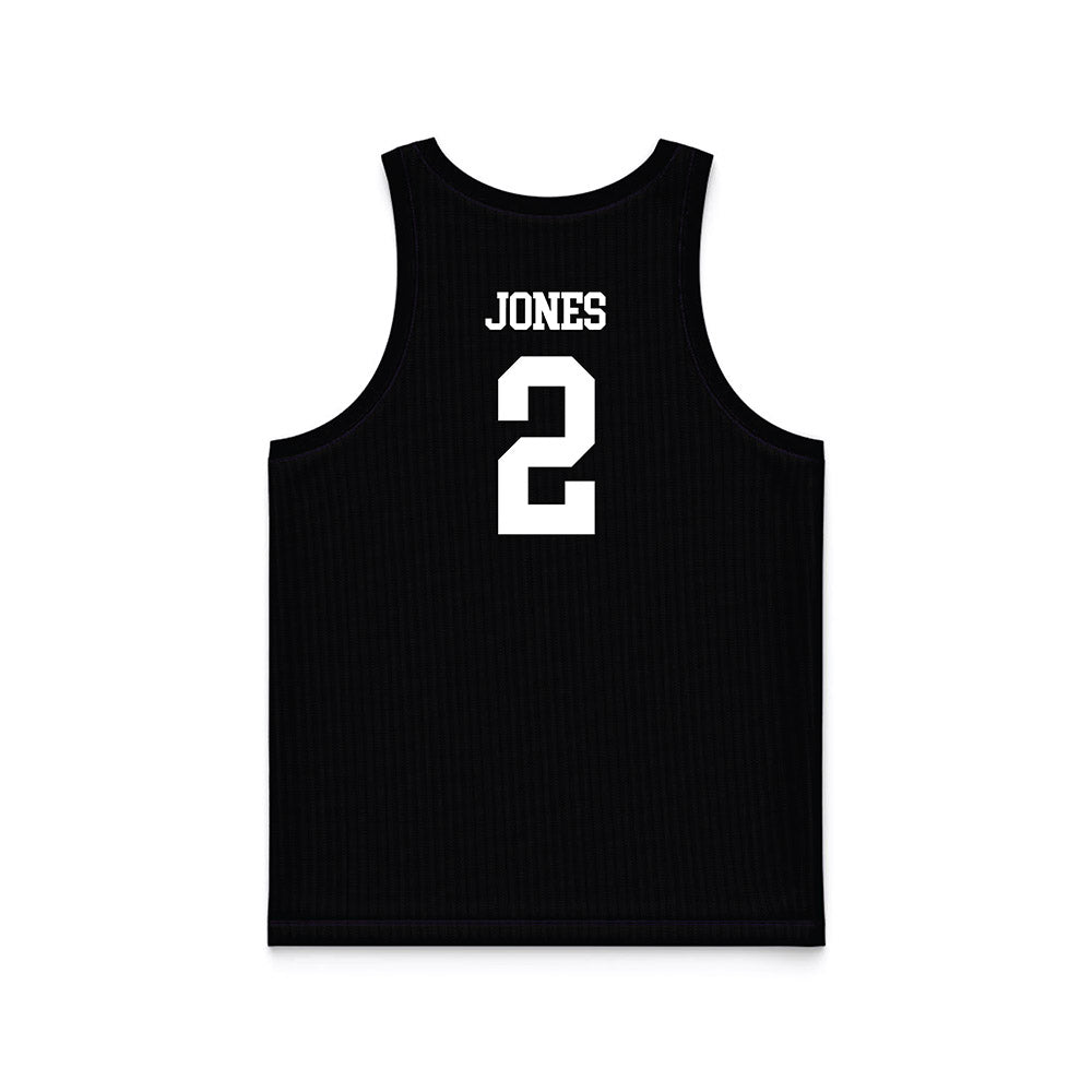 Tarleton State - NCAA Women's Basketball : Kyriana Jones - Black Basketball Jersey-1