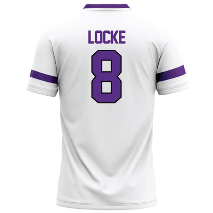 Tarleton State - NCAA Football : Braedyn Locke - White Football Jersey-1