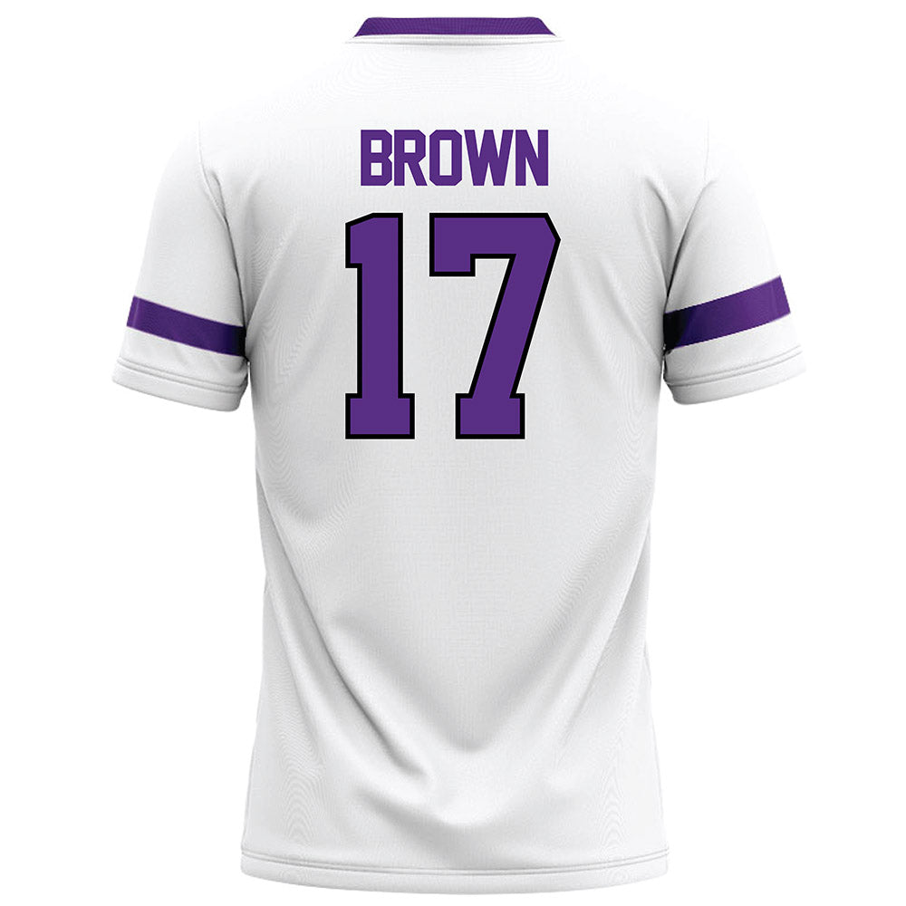 Tarleton State - NCAA Football : Kaleb Brown - White Football Jersey-1