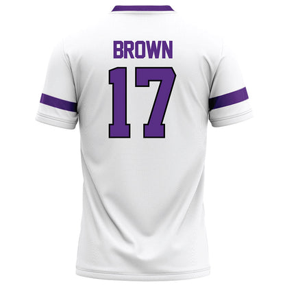 Tarleton State - NCAA Football : Kaleb Brown - White Football Jersey-1