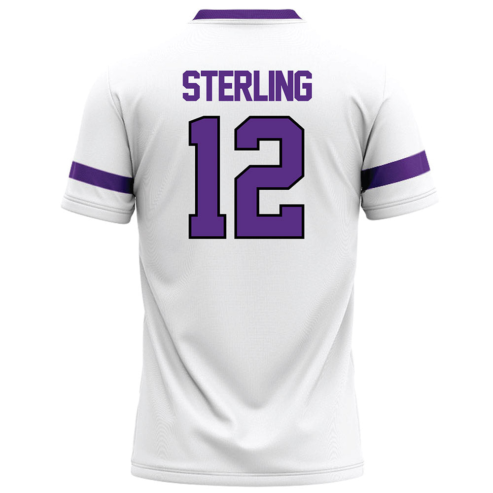 Tarleton State - NCAA Football : Devin Sterling - White Logo Football Jersey