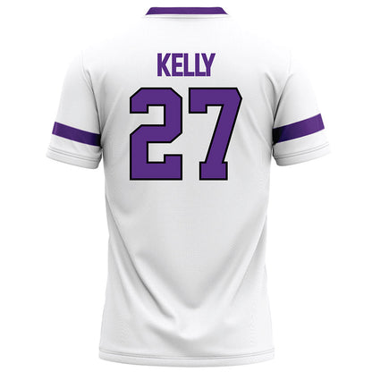 Tarleton State - NCAA Football : Kenyan Kelly - White Football Jersey-1
