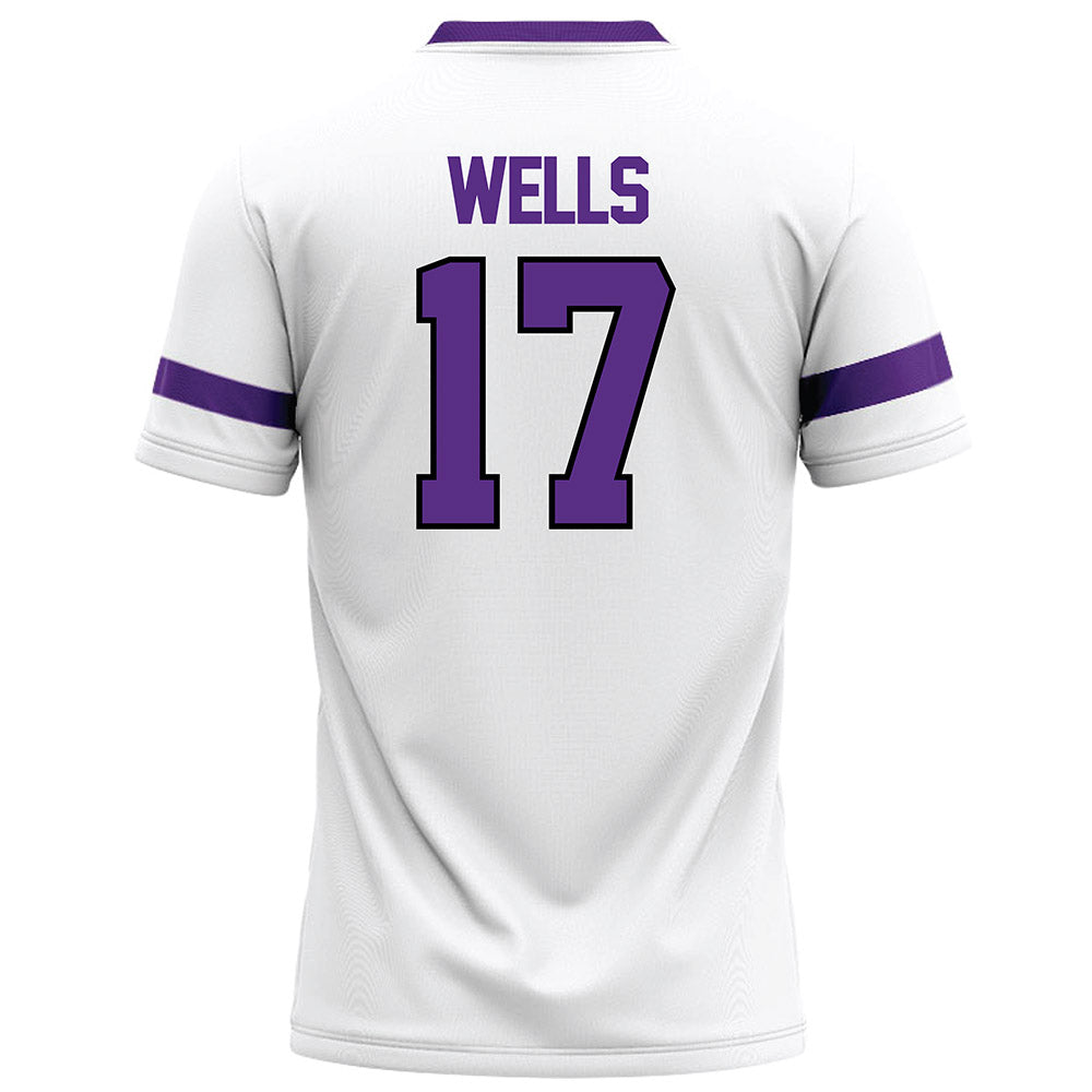 Tarleton State - NCAA Football : CJ Wells - White Football Jersey-1