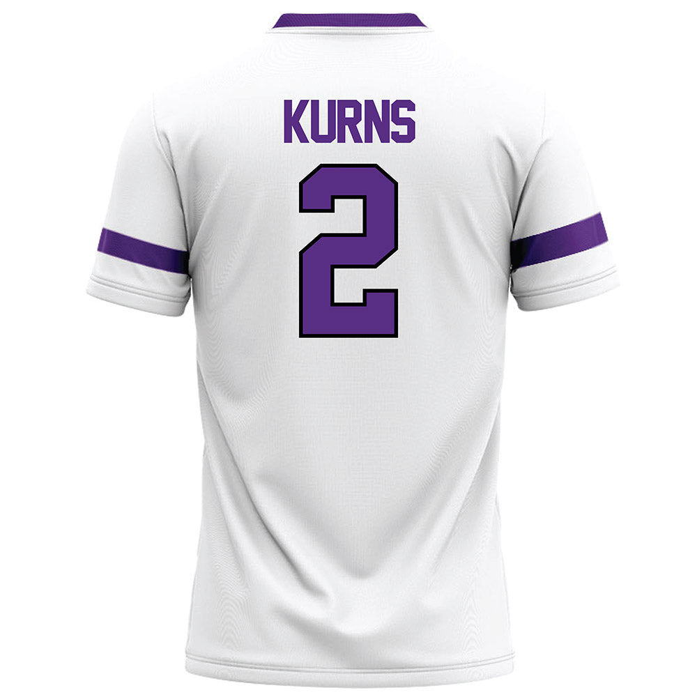 Tarleton State - NCAA Football : Kasyus Kurns - White Logo Football Jersey