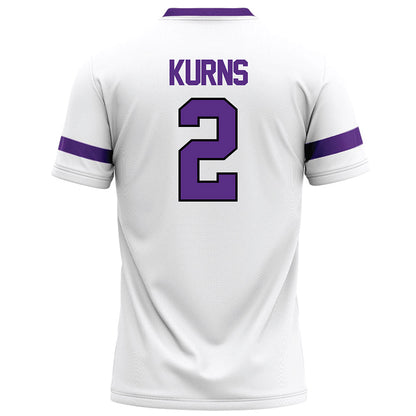 Tarleton State - NCAA Football : Kasyus Kurns - White Logo Football Jersey