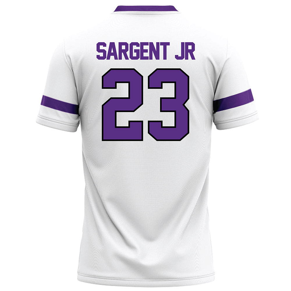Tarleton State - NCAA Football : Adrian Sargent Jr - White Logo Football Jersey