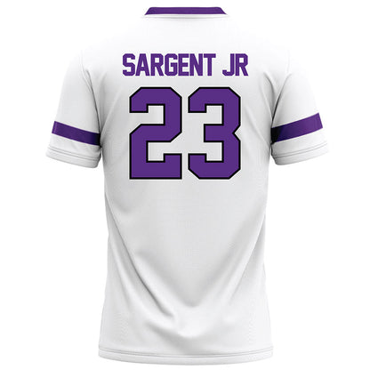 Tarleton State - NCAA Football : Adrian Sargent Jr - White Logo Football Jersey