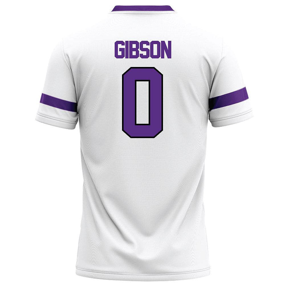 Tarleton State - NCAA Football : Maasai Gibson - White Football Jersey-1