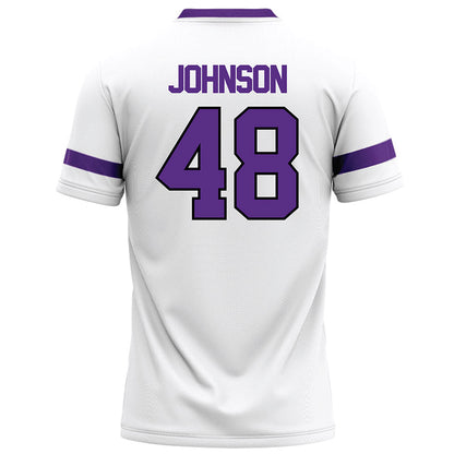 Tarleton State - NCAA Football : Broderick Johnson - White Football Jersey-1