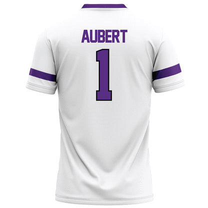 Tarleton State - NCAA Football : Jadan Aubert - White Football Jersey-1