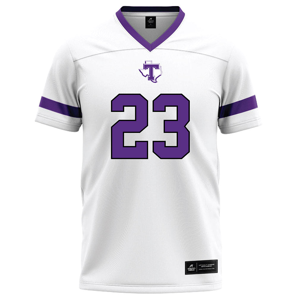 Tarleton State - NCAA Football : Adrian Sargent Jr - White Logo Football Jersey
