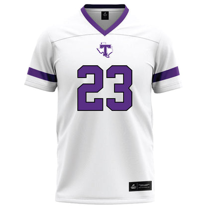 Tarleton State - NCAA Football : Adrian Sargent Jr - White Logo Football Jersey
